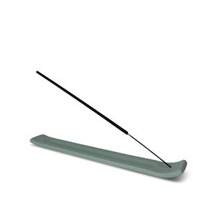 Green Ceramic Ski Incense Catcher